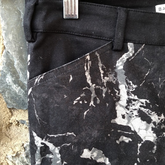 BALENCIAGA Black Marble Print Jean SZ 38 - Picture 3 of 12